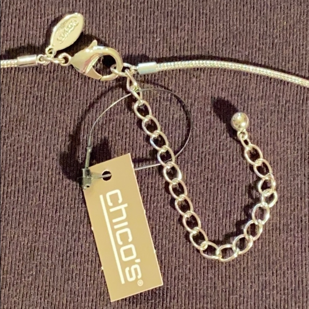 Chico’s Raspberry Pendant Necklace - Picture 4 of 4